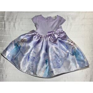 H&M Disney Frozen Elsa Dress 3T-4T Dress Up Play Bow Purple
